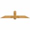 Ekena Millwork Eugene Rough Sawn Timber Gable Bracket, Western Red Cedar, 72"W x 18"H x 6"D x 6"F, 6/12 Pitch GBW072X18X0606EUG00RWR - alternate 1